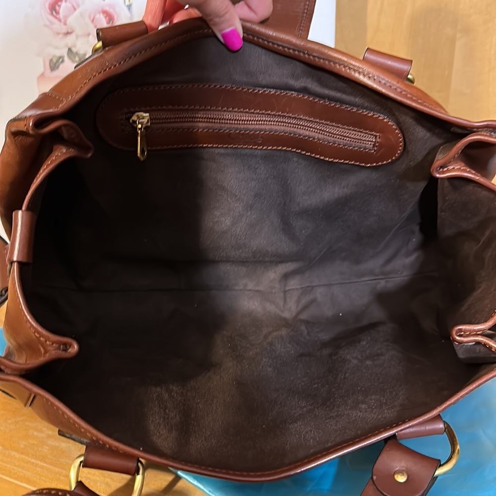Purse Bag Chloe Kerala Western Horse Charms Brown Leather Shoulder Bag w charms - Picture 9 of 14